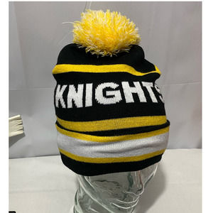 UCF Knights Black Yellow Ski Pom Beanie Top of the World Funded by SGA Preowned